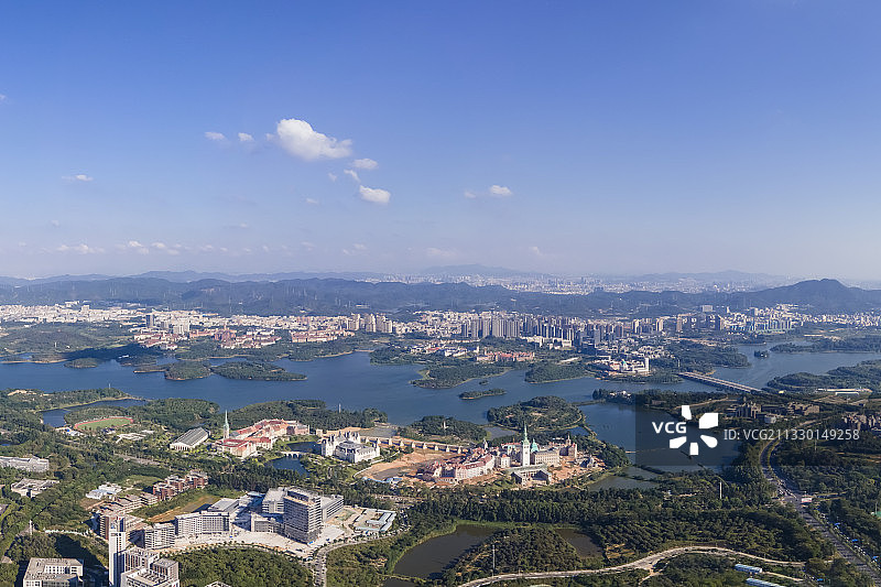 东莞松山湖，华为欧洲小镇全景图片素材