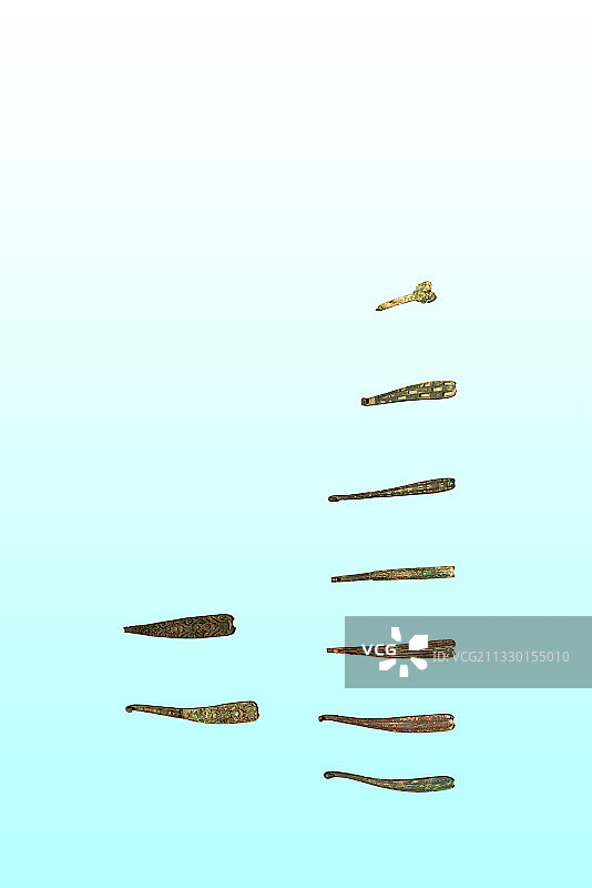 青铜器在战国时期人民生活中的应用-----带钩图片素材