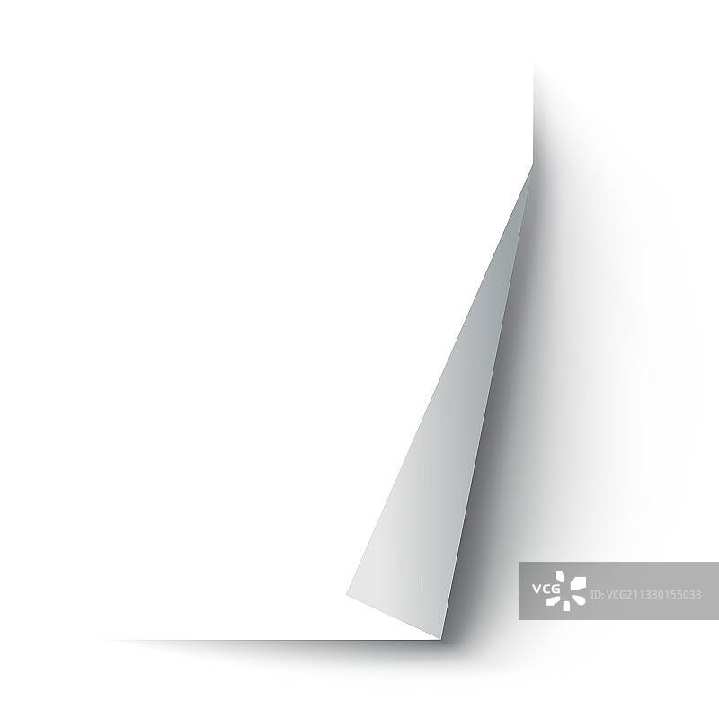 卷曲的纸角图片素材