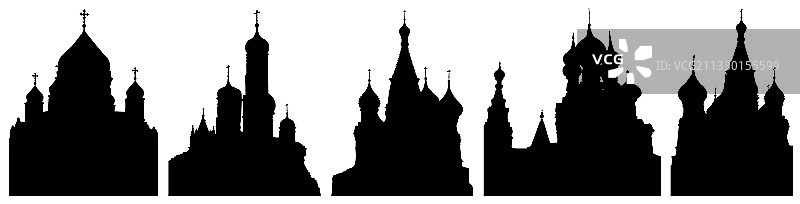 俄罗斯莫斯科的教堂图片素材