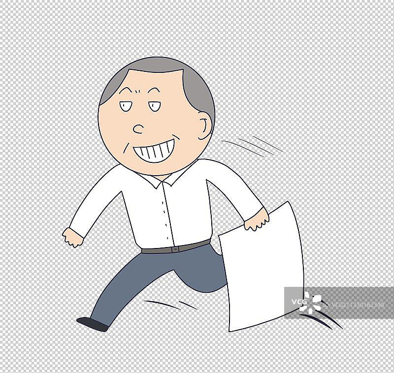 元素：逃跑的人物图片素材