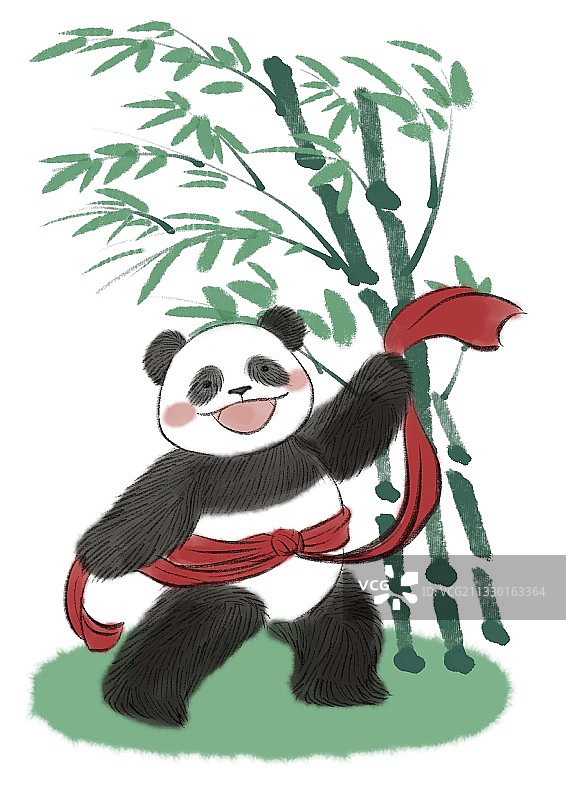 熊猫二人转图片素材