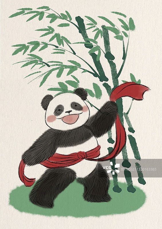 熊猫二人转图片素材