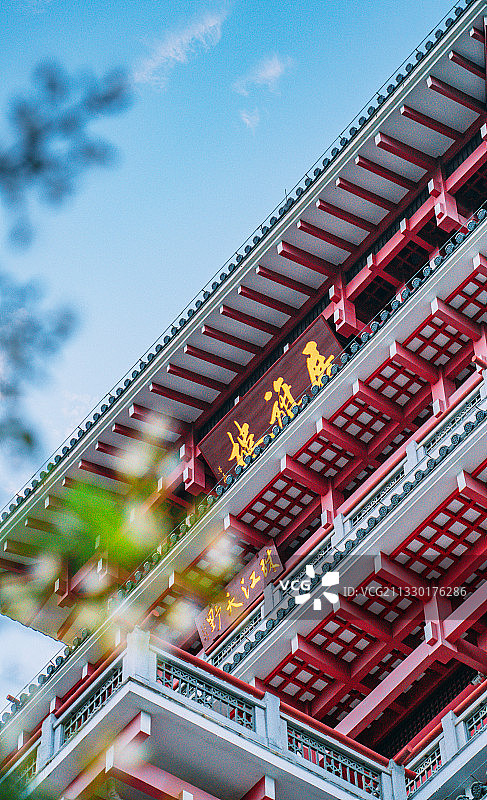 佛山 里水镇 展旗峰 展期楼 建筑美图片素材