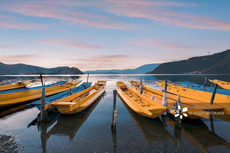 云南省丽江市泸沽湖景区图片素材