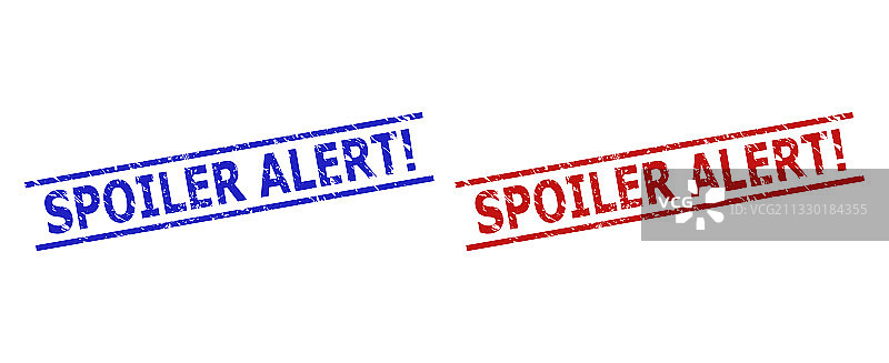带有粗糙感的剧透警告水印图片素材
