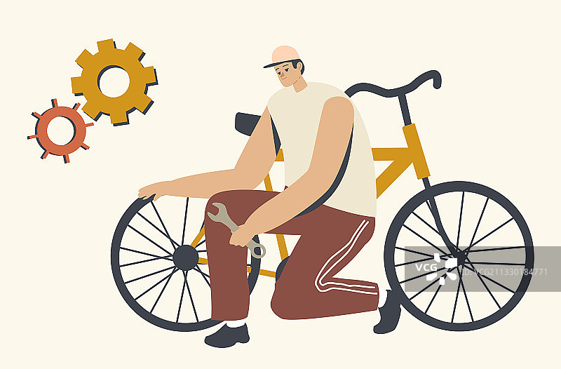 跪着的运动员或赛车手图片素材