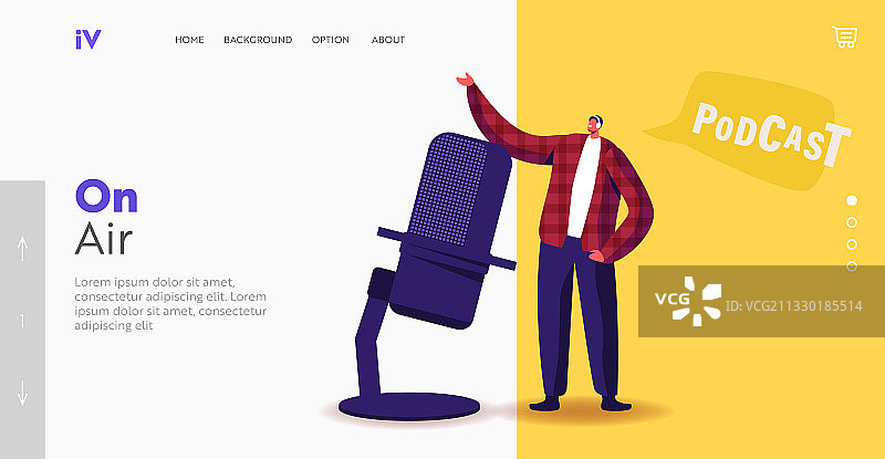 在线广播音频节目直播图片素材