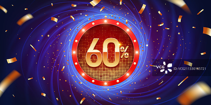60%折扣背景图片素材