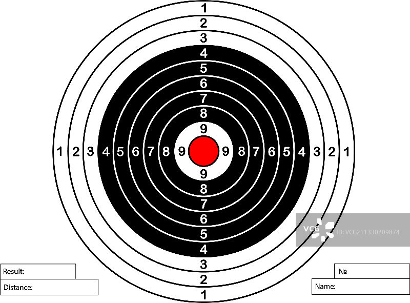 步枪和射箭目标图片素材