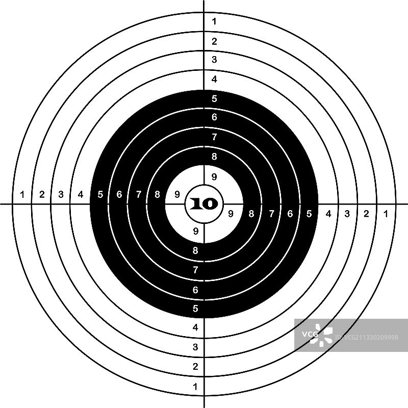 古典黑色射击目标图片素材