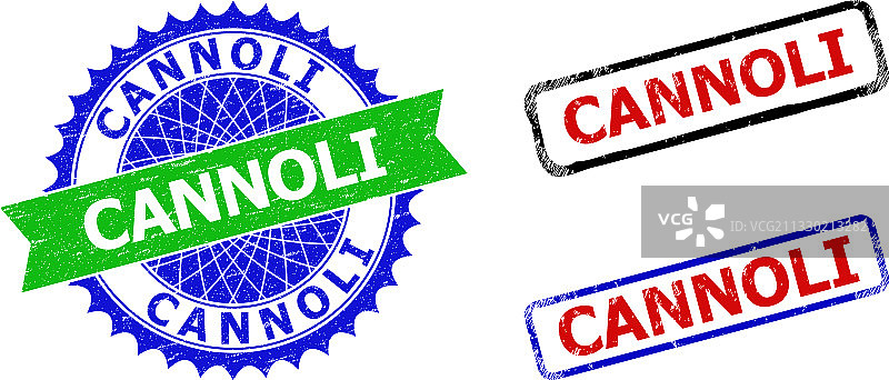 西西里奶酪卷饼印章图片素材