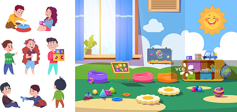 幼儿园儿童学前教育图片素材