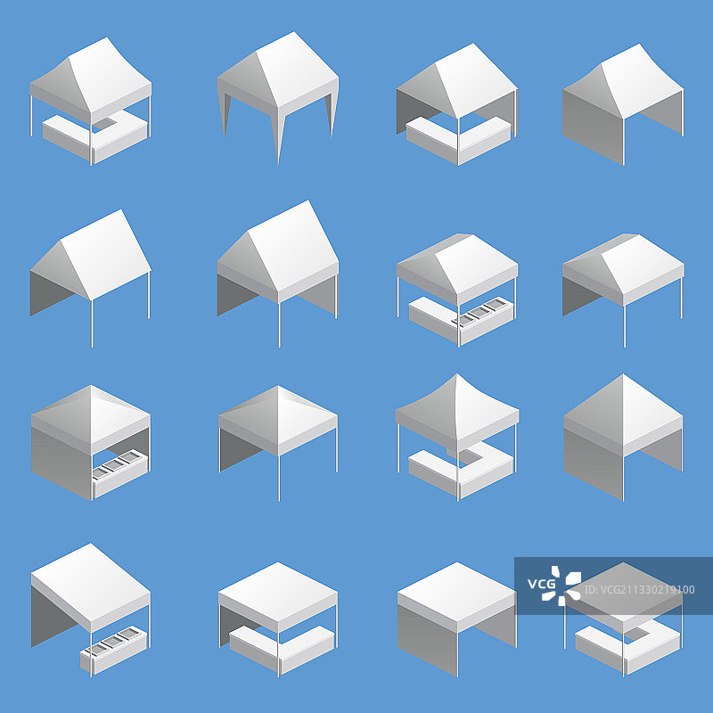 2.5D贸易展活动户外宣传帐篷图片素材