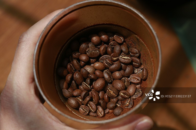 咖啡豆微距特写图片素材