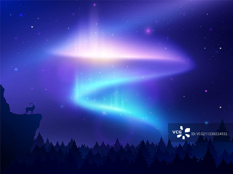 北极光背景图片素材