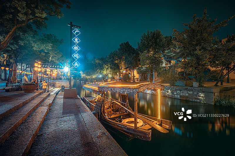 古镇码头图片素材