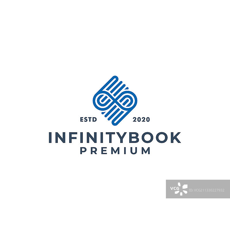 无限书籍标志设计模板图片素材