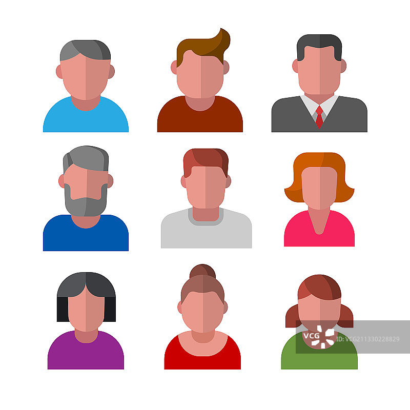 人物头像合集图片素材