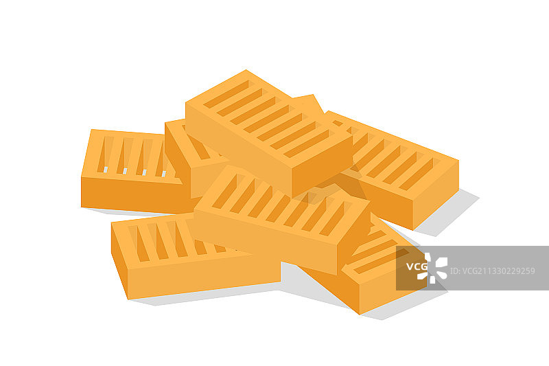 小堆砖块建筑材料图片素材