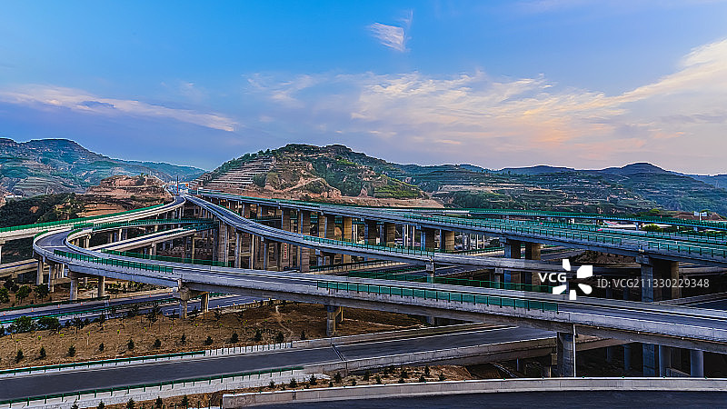 高速公路立交图片素材
