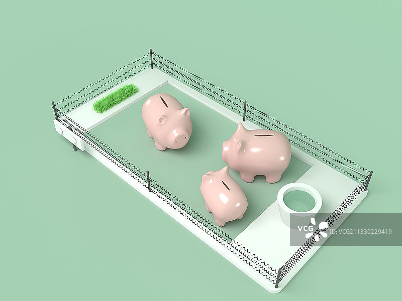 三只小猪农场图片素材