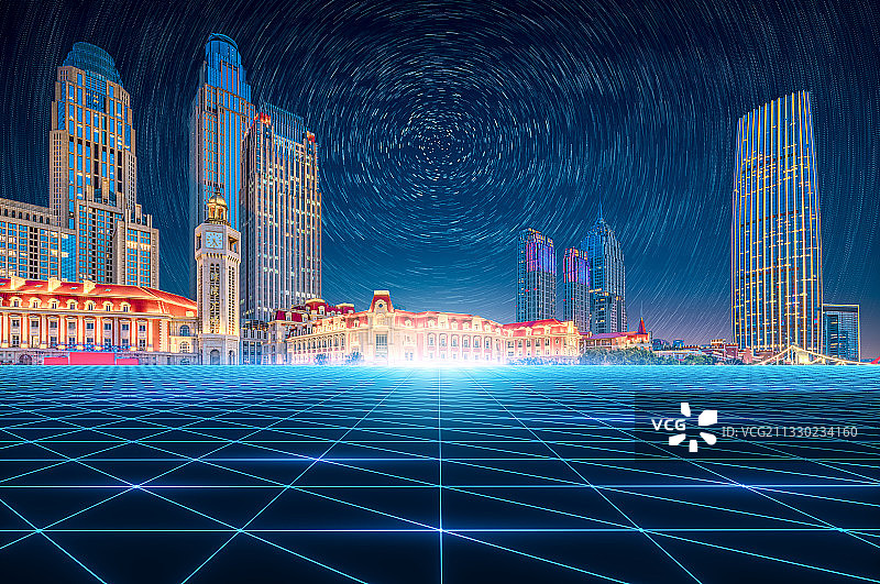 天津科技城市建筑图片素材