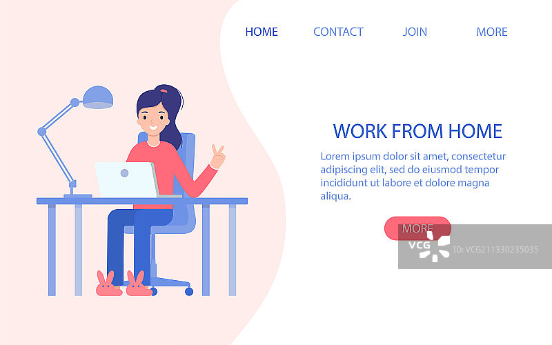 网页模板网站女孩工作图片素材