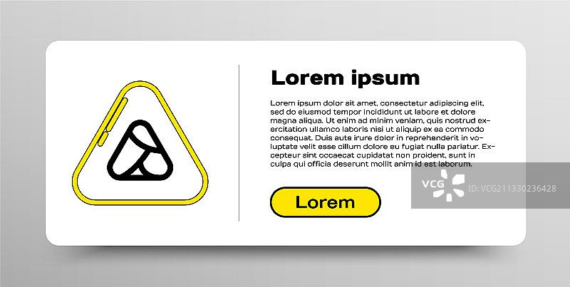 白色背景上的线条寿司图标图片素材