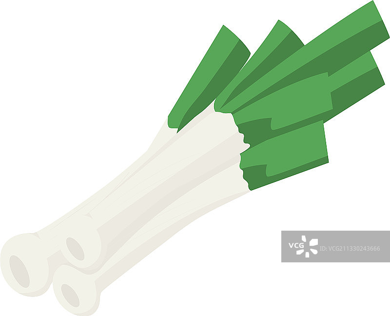 韭葱蔬菜图标图片素材