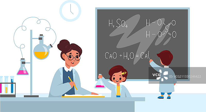 化学课堂学生内景图片素材