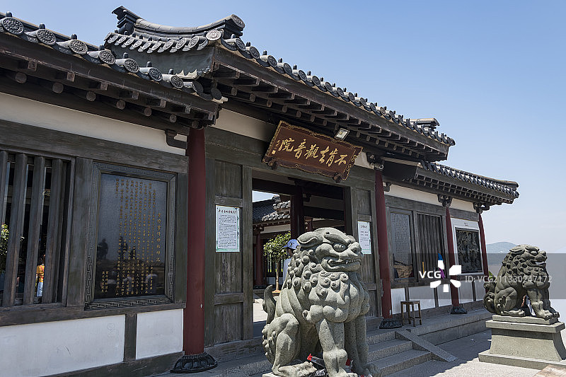 普陀山不肯去观音院图片素材