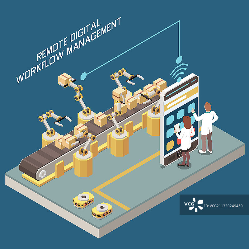 2.5D数字化概念图片素材