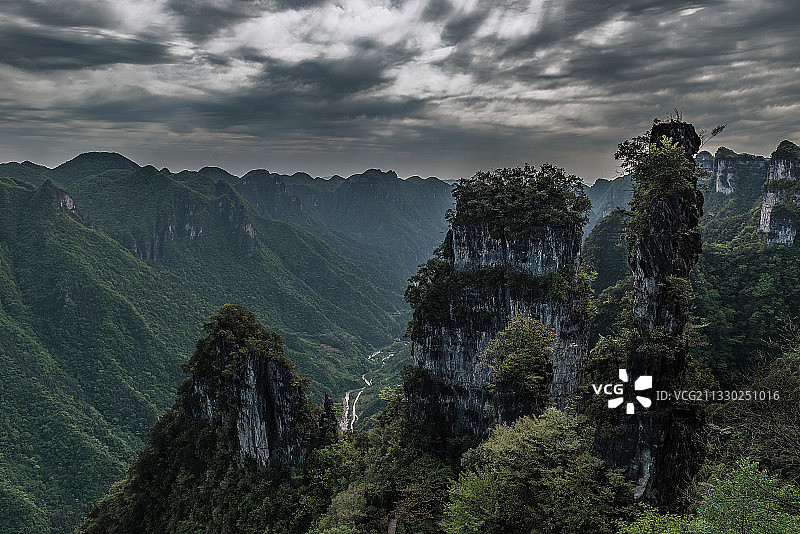 五峰土家族自治县柴埠溪风光迷人图片素材