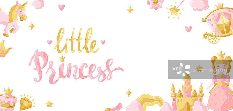 公主派对物品背景图片素材