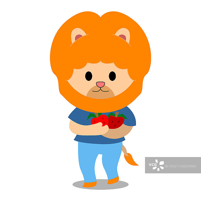 水果主题的每日趣味活动卡通形象图片素材