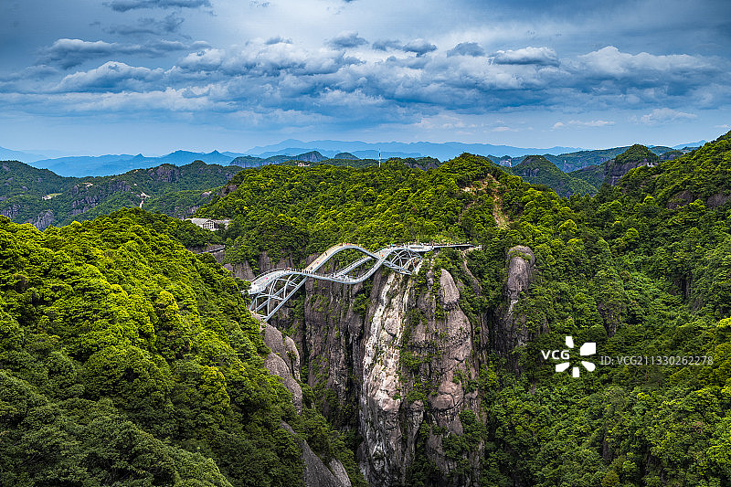 浙江神仙居景区的桥和栈道图片素材