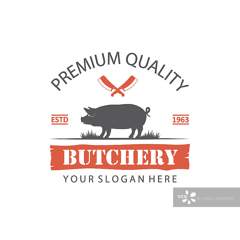 农场动物标签图片素材