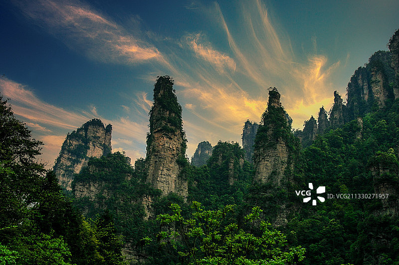 湖南张家界十里画廊图片素材