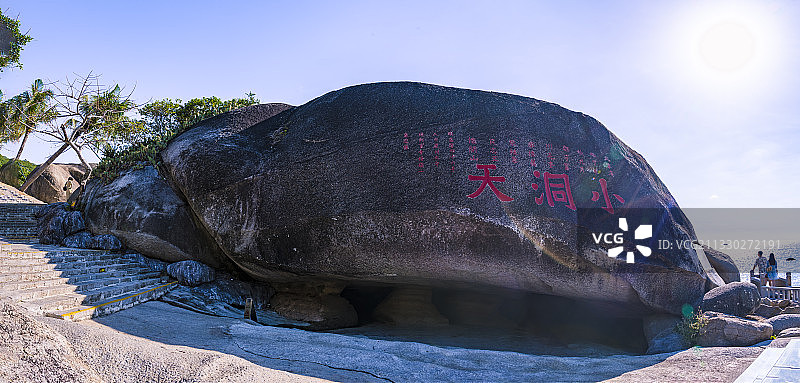 拍摄于海南三亚南山小洞天图片素材