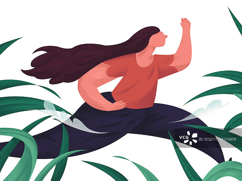 节气原创插画图片素材