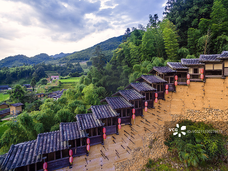 福建传统土楼民居-安良堡图片素材