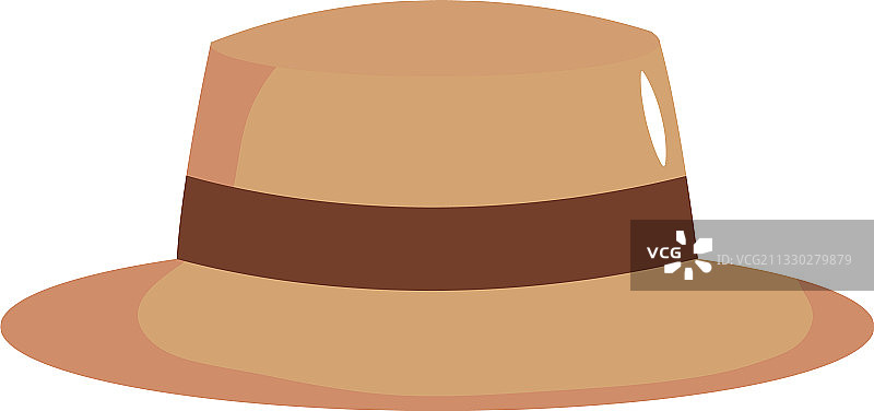 男士帽子扁平风格图标图片素材