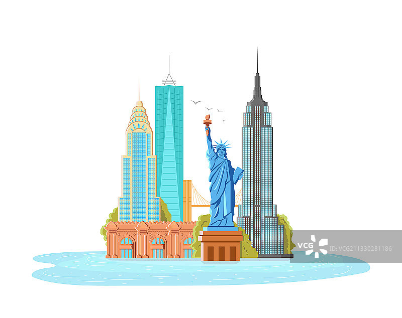 纽约城市景观图片素材