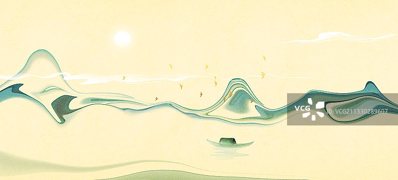 幻境山水图片素材