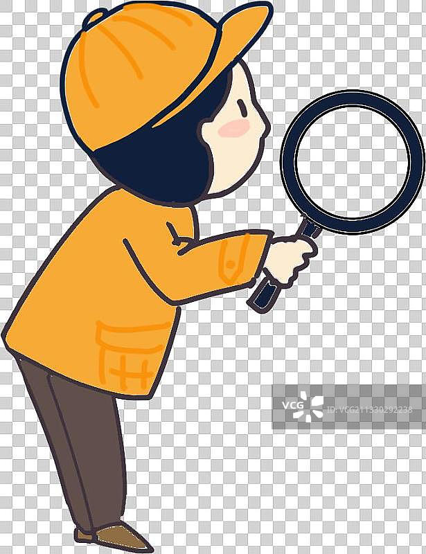 观察小人元素图片素材