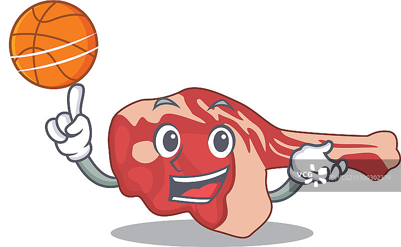 运动卡通吉祥物设计（羊腿）图片素材