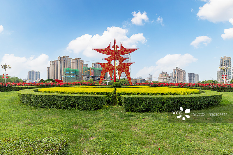 商丘市商字转盘商字雕塑图片素材