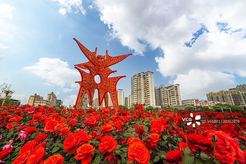 商丘市商字转盘商字雕塑图片素材