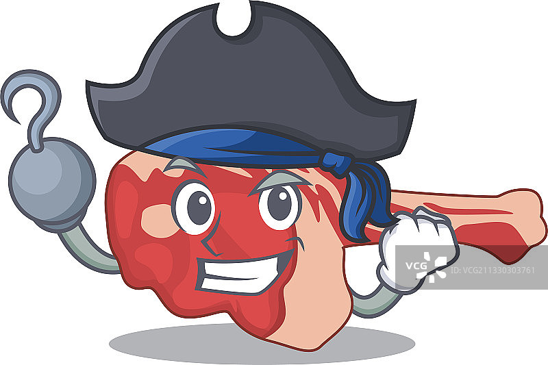 海盗角色卡通羊腿设计图片素材